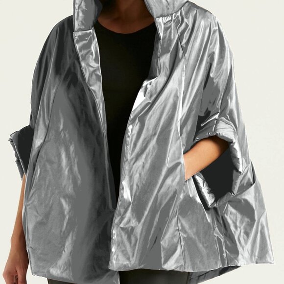 PLANET BY LAUREN G NYLON CHIC CAPE NEW - Picture 2 of 2